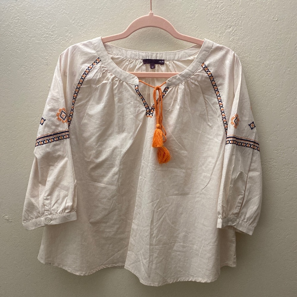 tassel blouse